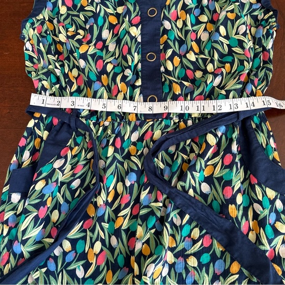NEW Anthropologie | Lilka Tulip Print Romper with Belt - Picture 9 of 10